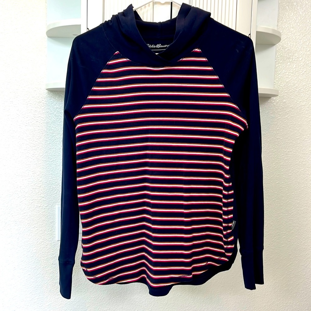 Eddie Bauer Striped Pullover Hoodie